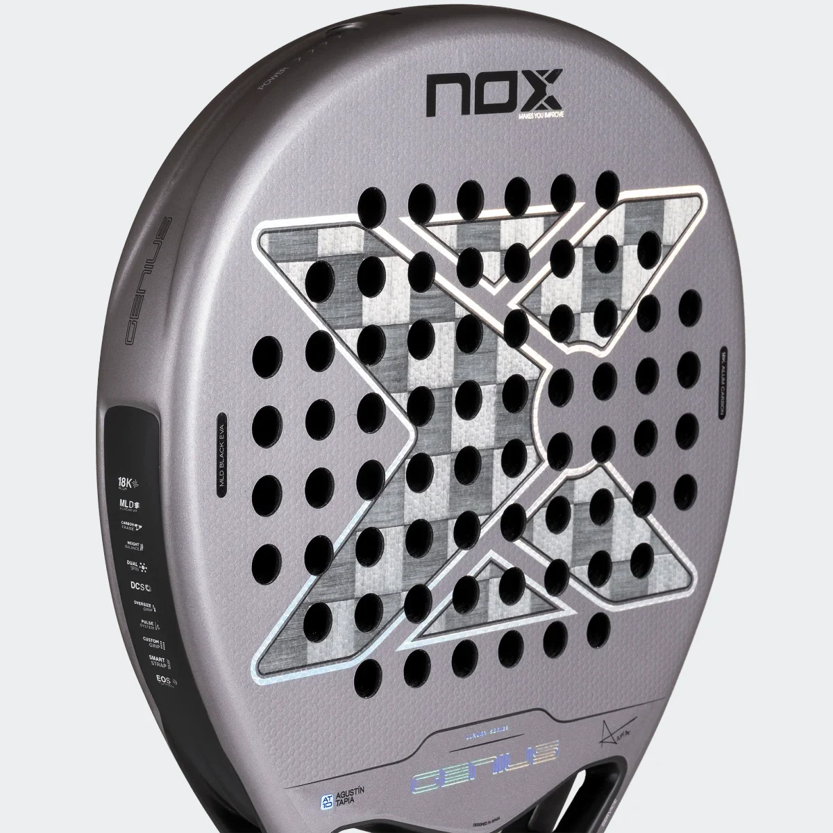 NOX Genius 18K Alum 2027 padelio raketė